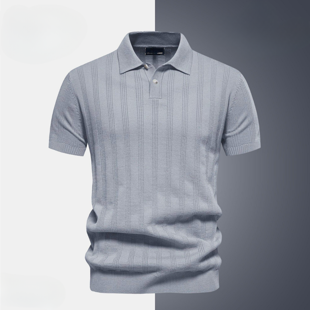 Men’s Textured Polo Shirt