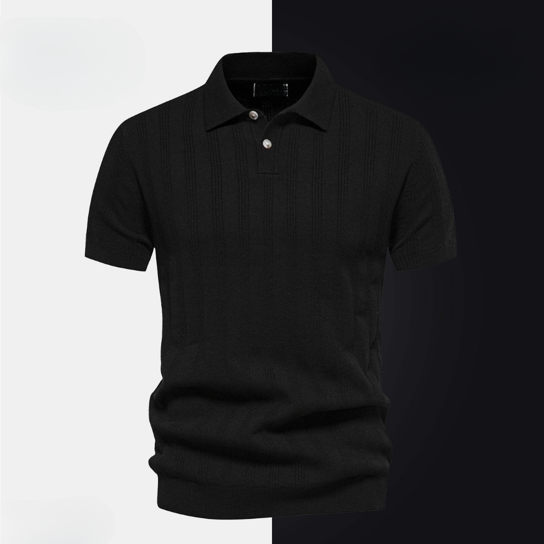Men’s Textured Polo Shirt