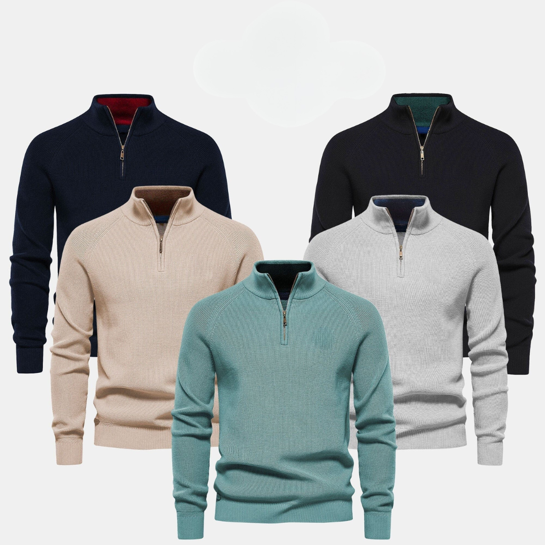 Men's Zip Neck Sweater (Clearance)