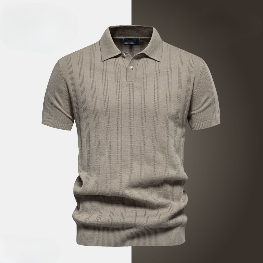 Men’s Textured Polo Shirt